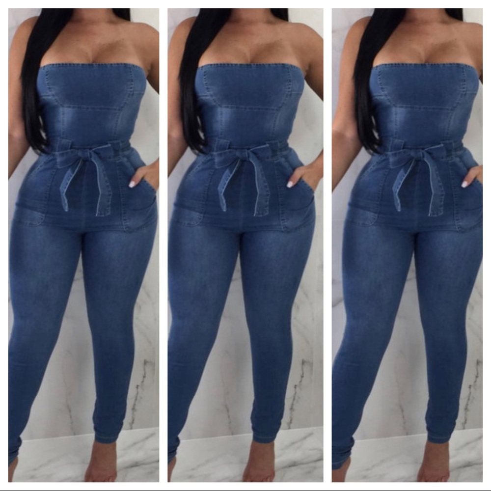 Denim jumpsuit